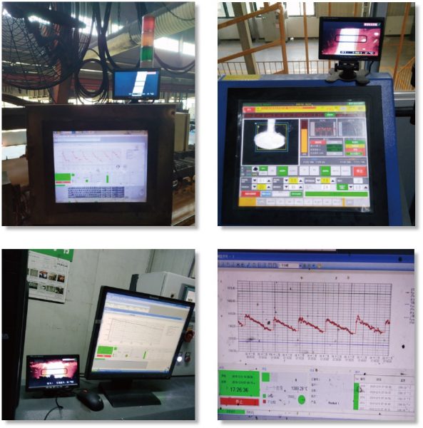 红外测温仪 CellaCast 铸造工厂垂直线和水平线现场安装实例