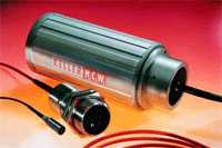 配有光学探头和光纤的高温计