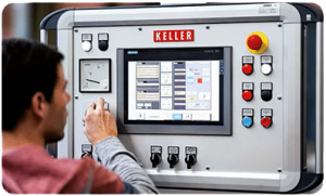 KELLER 削膜机配有两个控制元件图2